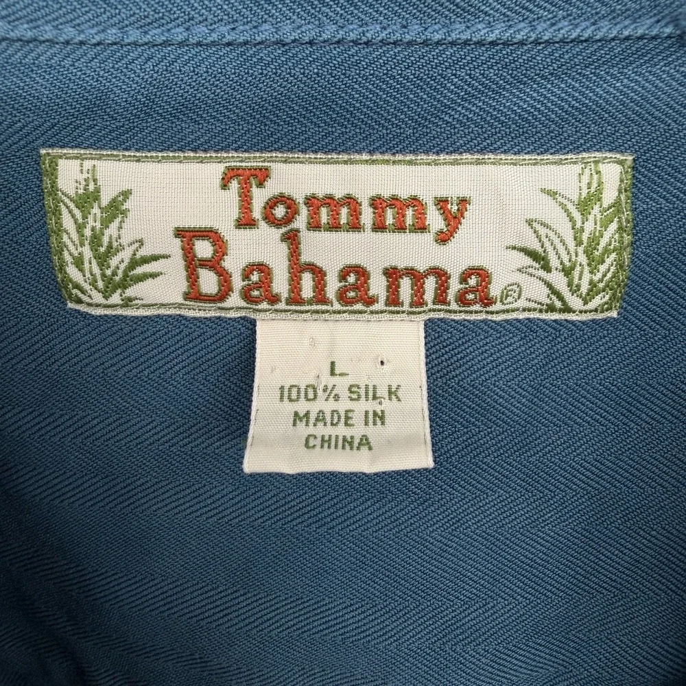 Tommy Bahama Men's Short Sleeve Button-Down Shirt in Teal Blue